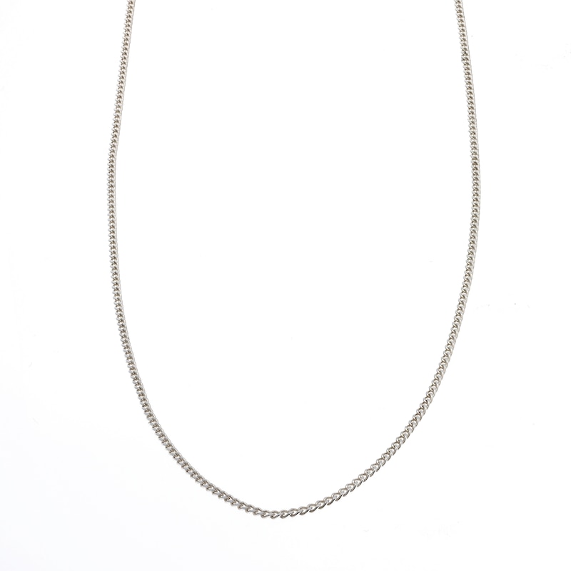 Main Image 2 of Sterling Silver 24" Dainty Curb Chain