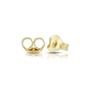 Thumbnail Image 2 of 9ct Yellow Gold & Cubic Zirconia 3-Stone Bar Stud Earrings