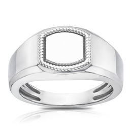 Men's Sterling Silver Signet Ring