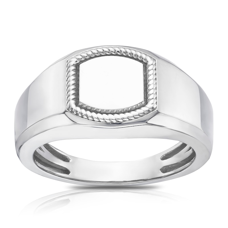 Main Image 1 of Men's Sterling Silver Signet Ring