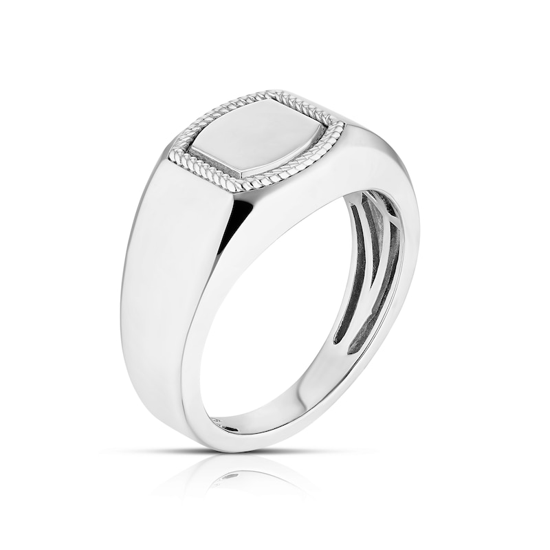 Main Image 2 of Men's Sterling Silver Signet Ring