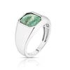 Thumbnail Image 2 of Men's Sterling Silver & Green Aventurine Ring