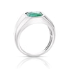 Thumbnail Image 3 of Men's Sterling Silver & Green Aventurine Ring