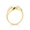 Thumbnail Image 3 of Men's Sterling Silver & 18ct Gold Plated Vermeil 0.04ct Diamond Signet Ring