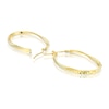 Thumbnail Image 2 of 9ct Yellow Gold Diamond Cut Hoop Earrings