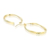 Thumbnail Image 1 of 9ct Yellow Gold Diamond Cut Hoop Earrings