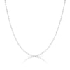 Thumbnail Image 0 of Sterling Silver 18 Inch Faceted Beaded Dainty Chain Necklace