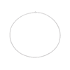 Thumbnail Image 2 of Sterling Silver 18" Faceted Beaded Dainty Chain Necklace