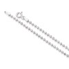 Thumbnail Image 2 of Sterling Silver 18 Inch Faceted Beaded Dainty Chain Necklace