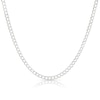 Thumbnail Image 1 of Sterling Silver 18&quot; Double Link Chain Necklace
