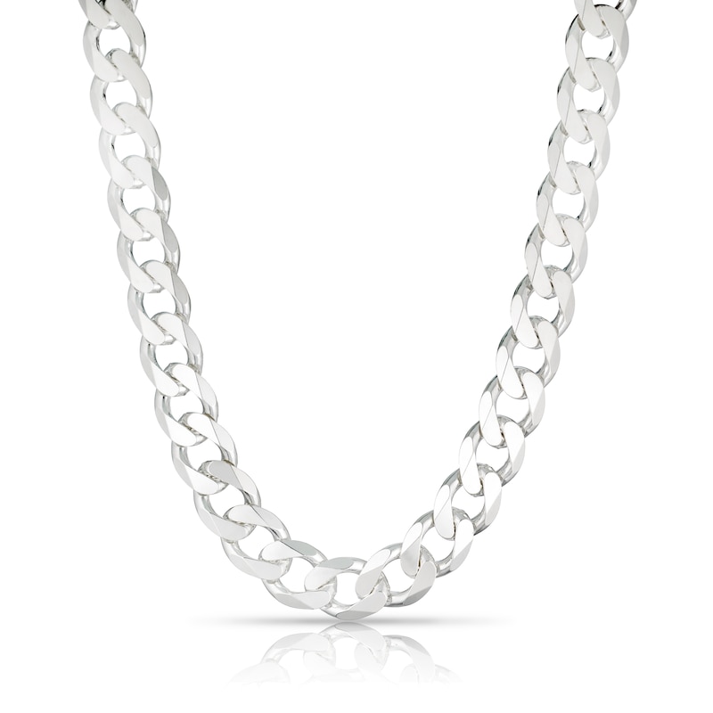 Main Image 1 of Men's Sterling Silver Heavy Weight Curb Chain 20"