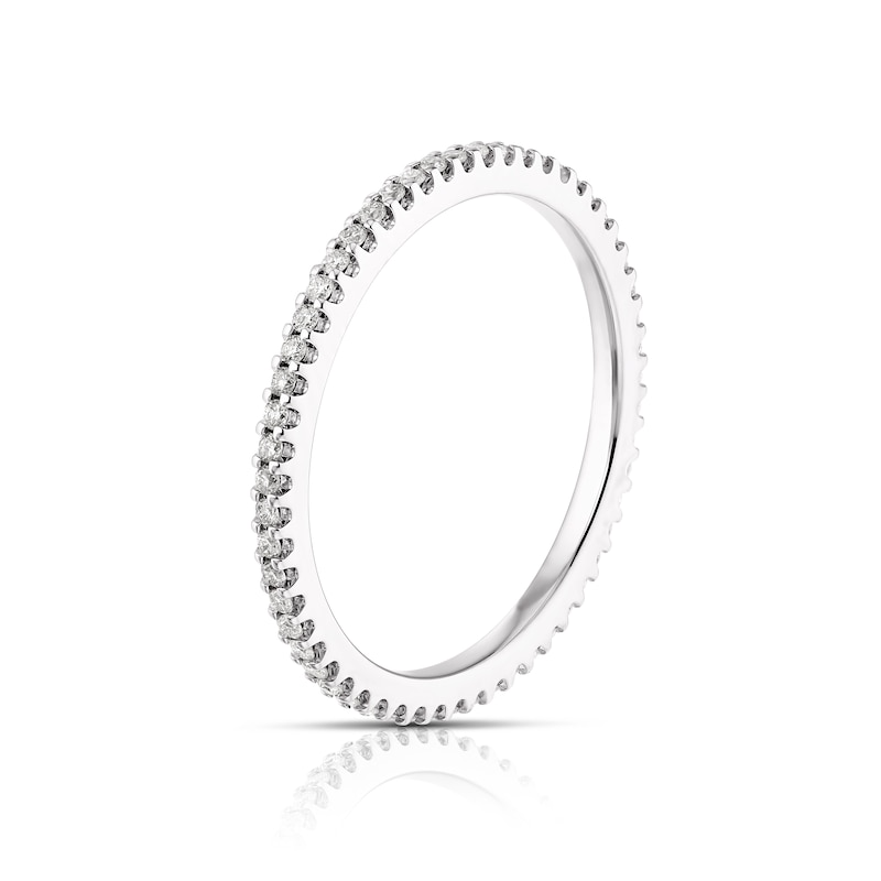 18ct White Gold 0.25ct Diamond Total Full Eternity Ring