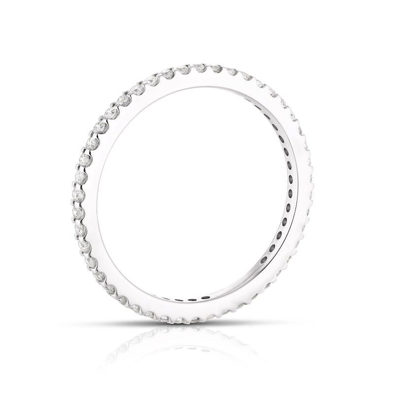 Main Image 3 of 18ct White Gold 0.25ct Diamond Total Full Eternity Ring