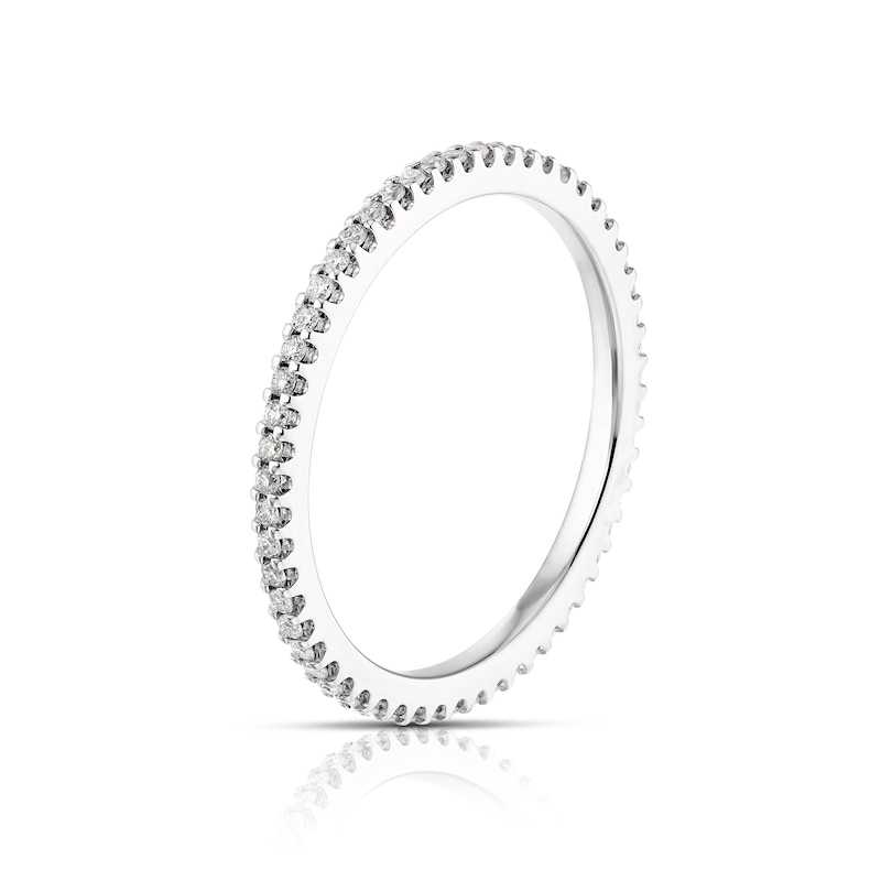 Main Image 2 of 9ct White Gold 0.25ct Diamond Total Full Eternity Ring