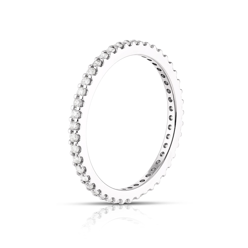 18ct White Gold 0.33ct Diamond Total Full Eternity Ring