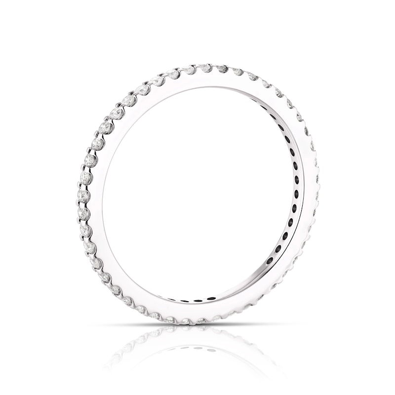 9ct White Gold 0.33ct Diamond Total Full Eternity Ring