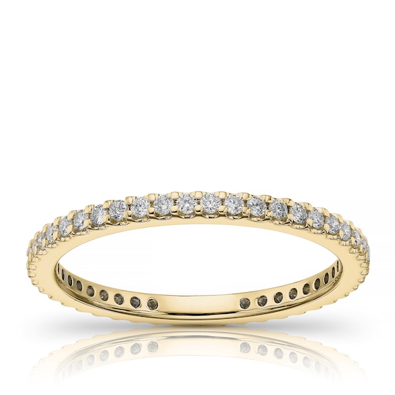 9ct Yellow Gold Total Full Eternity 0.33ct Diamond Ring