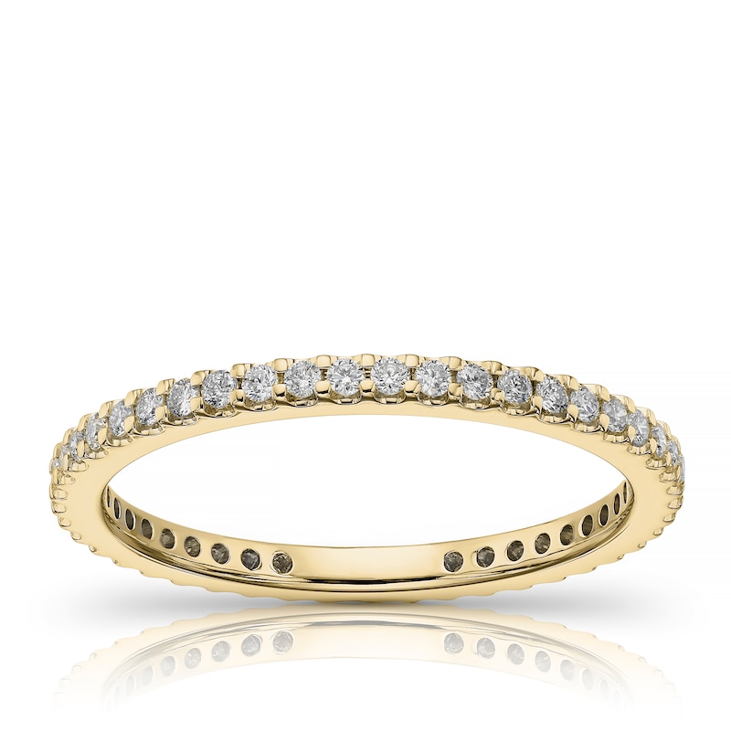 Main Image 1 of 9ct Yellow Gold 0.33ct Diamond Total Full Eternity Ring