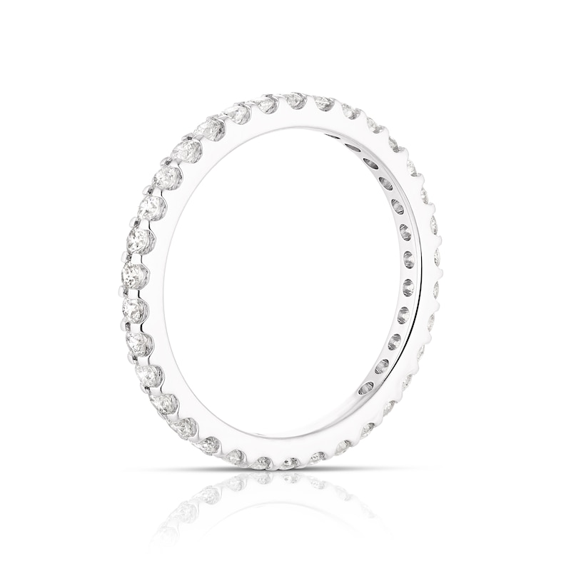 Main Image 3 of 18ct White Gold 0.66ct Diamond Total Full Eternity Ring