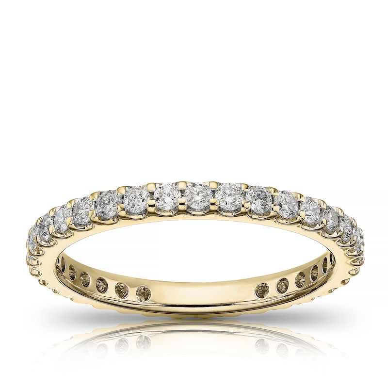 Main Image 1 of 18ct Yellow Gold 0.66ct Diamond Total Full Eternity Ring