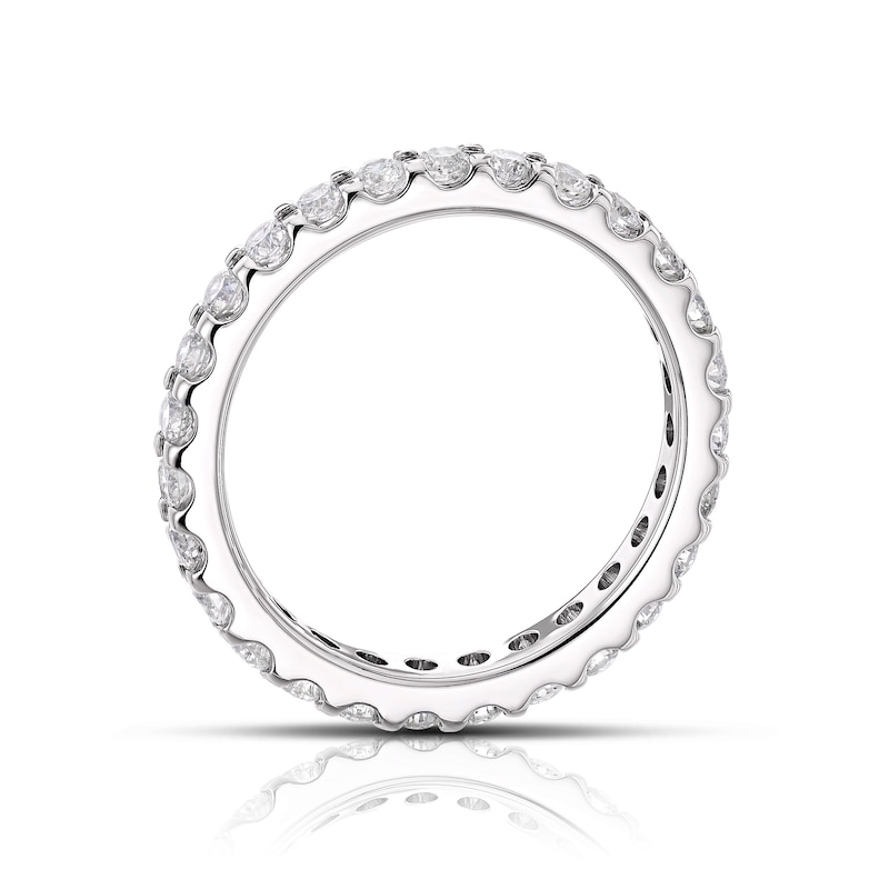 Main Image 3 of 18ct White Gold 1ct Diamond Total Full Eternity Ring