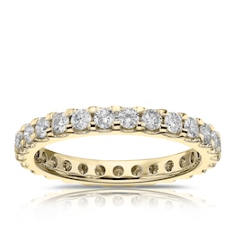 18ct Yellow Gold 1ct Diamond Total Full Eternity Ring