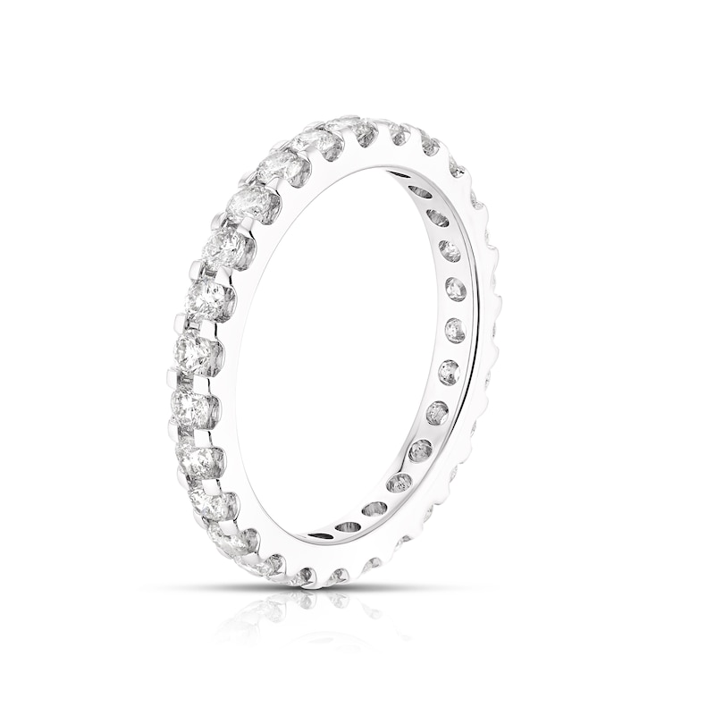 Main Image 2 of 9ct White Gold 1ct Diamond Total Full Eternity Ring