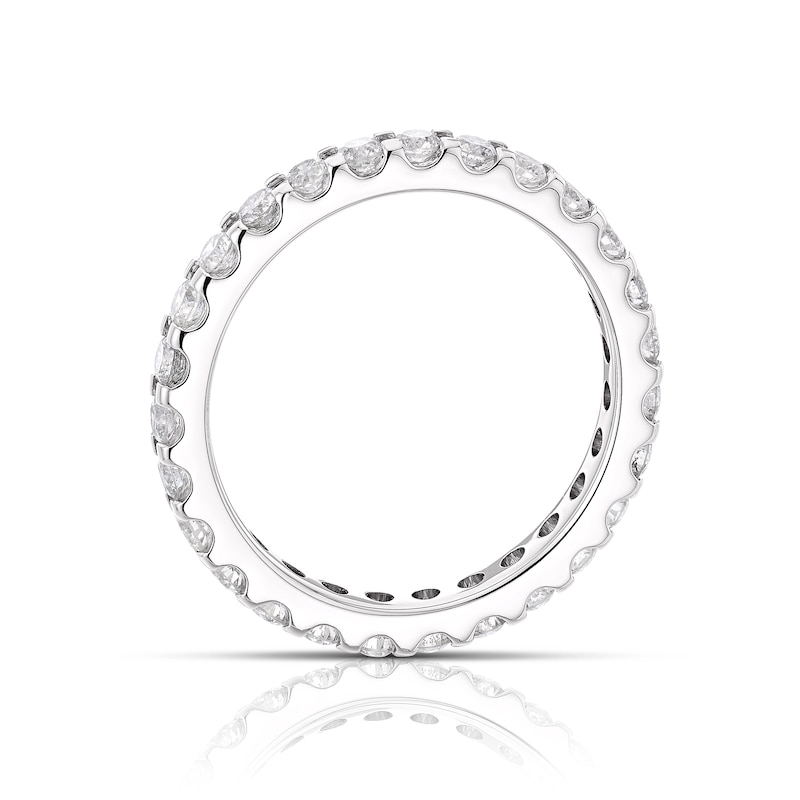 Main Image 3 of 9ct White Gold 1ct Diamond Total Full Eternity Ring