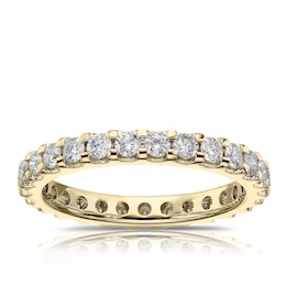 9ct Yellow Gold 1ct Diamond Total Full Eternity Ring