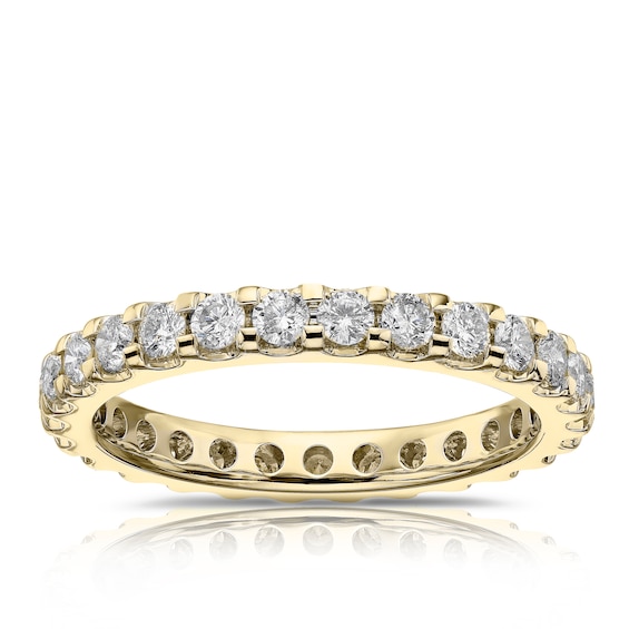 9ct Yellow Gold Total Full Eternity 1ct Diamond Ring