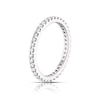 Thumbnail Image 2 of 18ct White Gold 0.50ct Diamond Full Eternity Claw Set Ring
