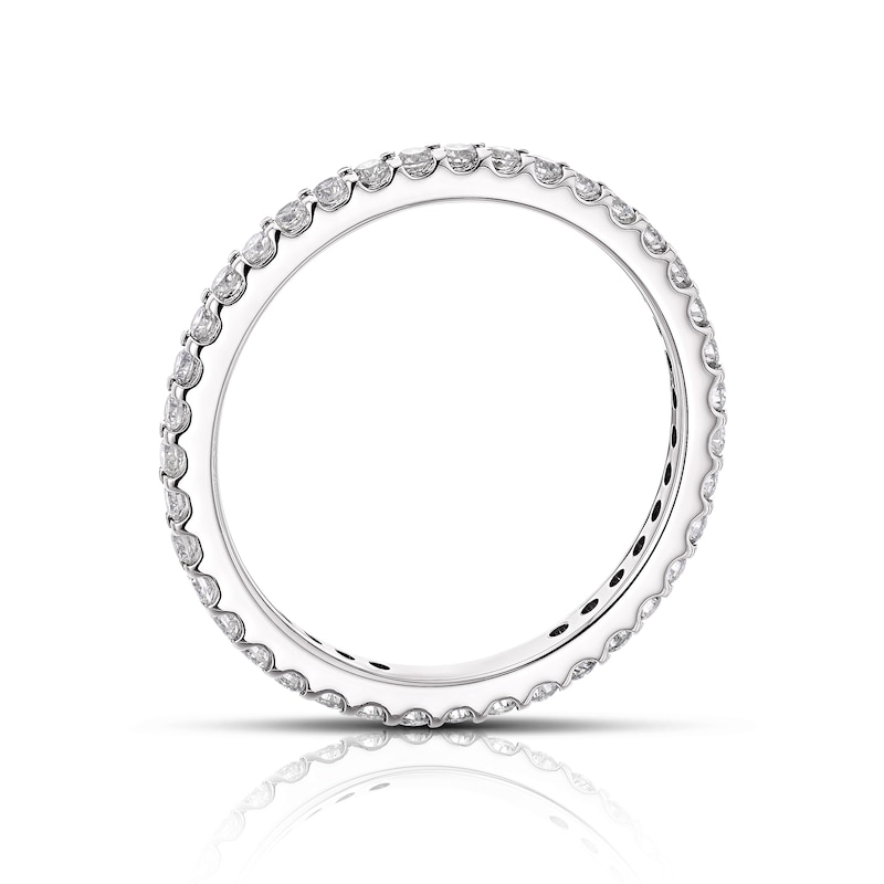 Main Image 3 of 9ct White Gold 0.50ct Diamond Total Full Eternity Ring