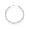 Thumbnail Image 1 of Men's Sterling Silver Curb Bracelet 8''