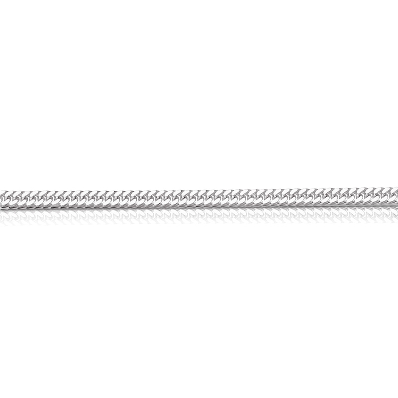 Main Image 2 of Men's Sterling Silver Curb Bracelet 8''