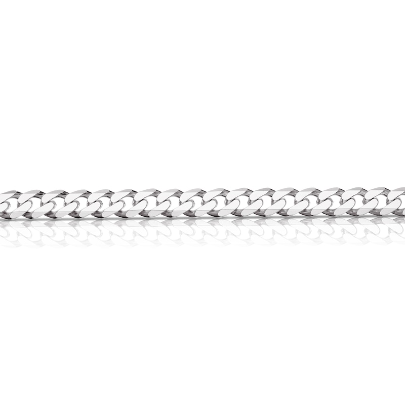 Main Image 2 of Sterling Silver Men's 8.5" Curb Chain Bracelet