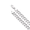 Thumbnail Image 3 of Sterling Silver Men's 8.5" Curb Chain Bracelet