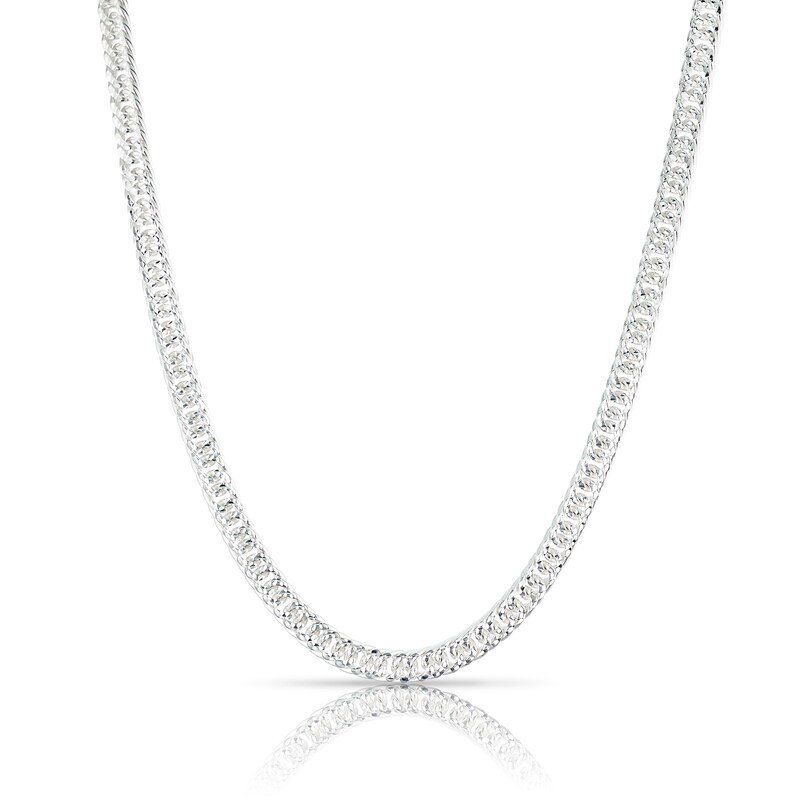 Main Image 1 of Men's Sterling Silver 20" Curb Chain