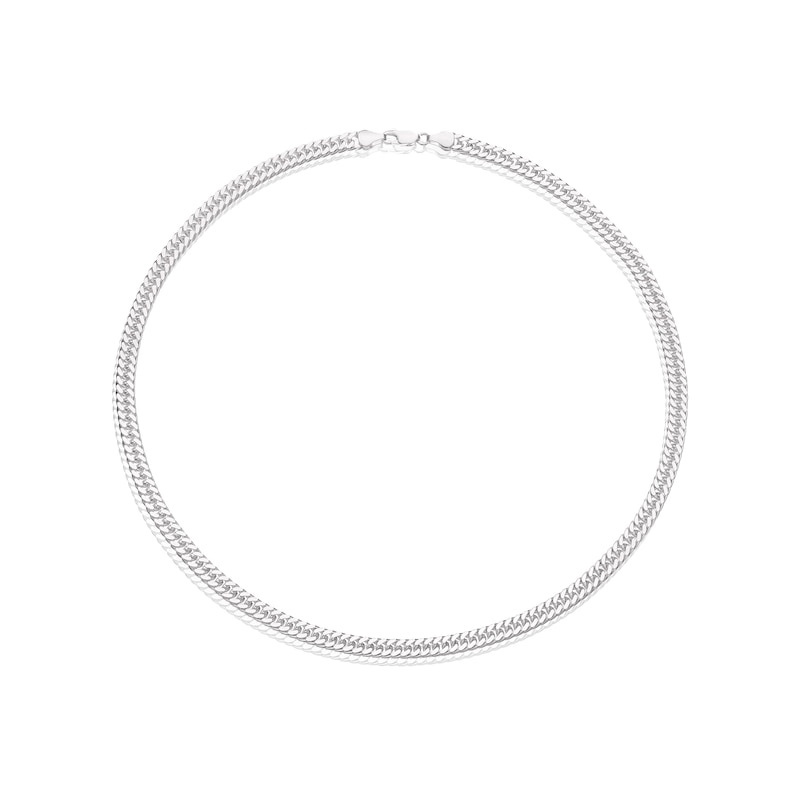 Main Image 2 of Men's Sterling Silver 20" Curb Chain