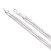 Thumbnail Image 3 of Men's Sterling Silver 20" Curb Chain