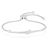 Thumbnail Image 1 of Sterling Silver 0.05ct Diamond Total Bolo Bracelet