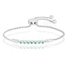 Thumbnail Image 0 of Sterling Silver Emerald Bolo Bracelet