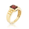 Thumbnail Image 2 of Men's Sterling Silver & 18ct Gold Plated Vermeil Garnet Ring