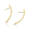 Thumbnail Image 2 of 9ct Yellow Gold Sparkle Bar Earrings