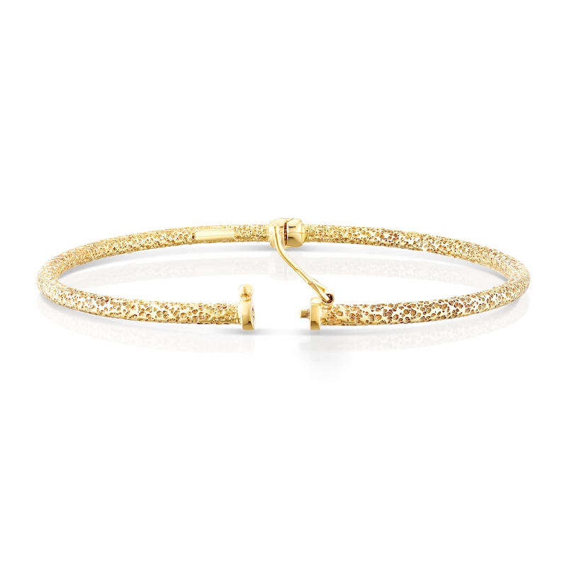 Main Image 2 of 9ct Yellow Gold Sparkle Bangle
