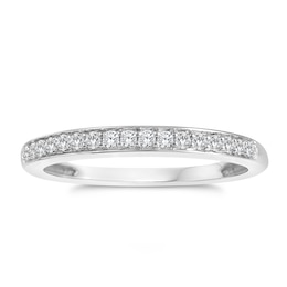 Perfect Fit 9ct White Gold 0.13ct Diamond Eternity Ring