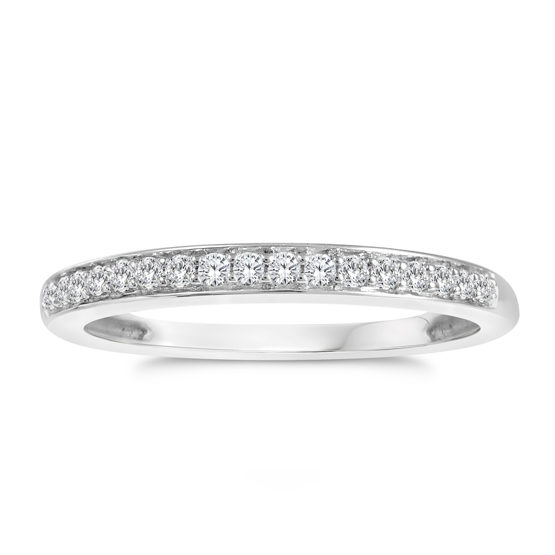 Main Image 1 of Perfect Fit 9ct White Gold Eternity 0.13ct Diamond Ring