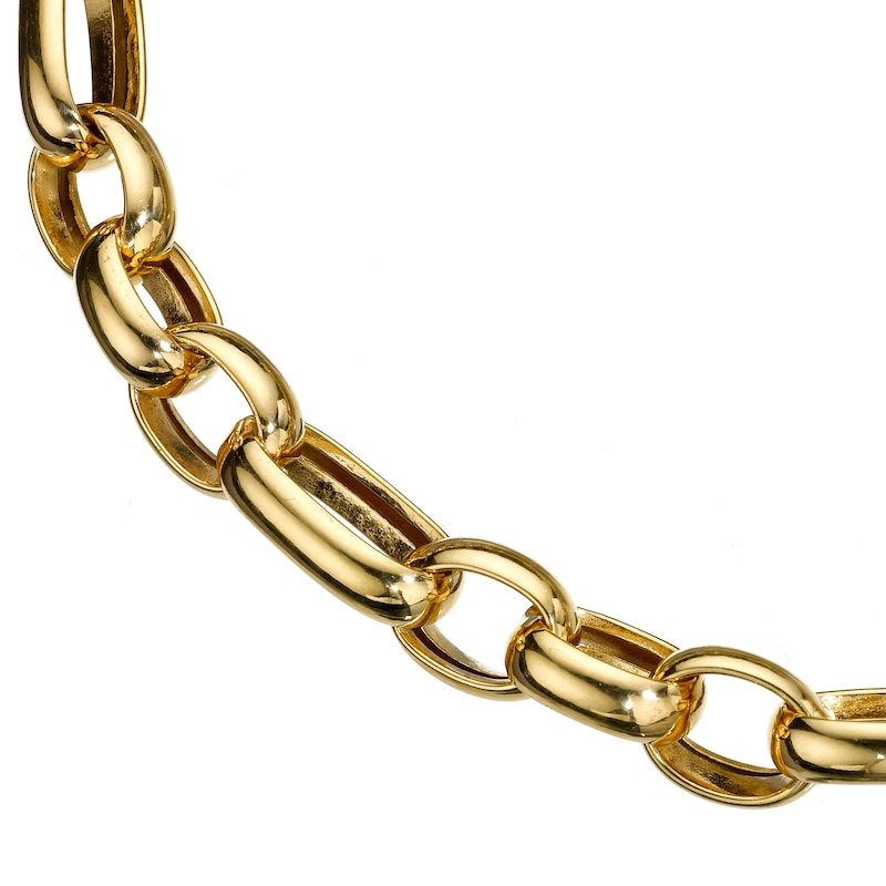 9ct Yellow Gold 7.5 Inch Belcher Chain Bracelet