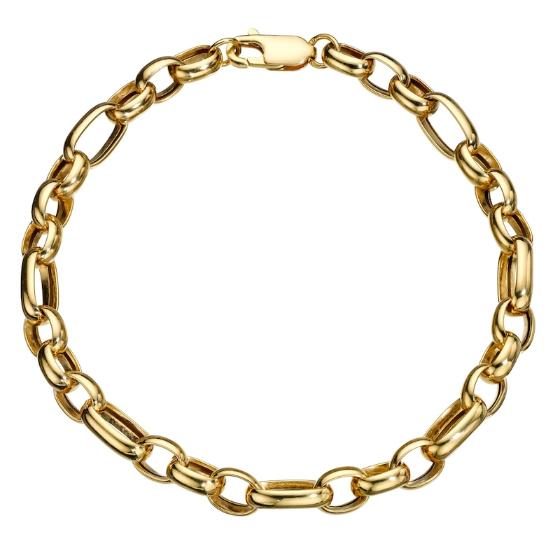 Main Image 2 of 9ct Yellow Gold 7.5" Belcher Chain Bracelet