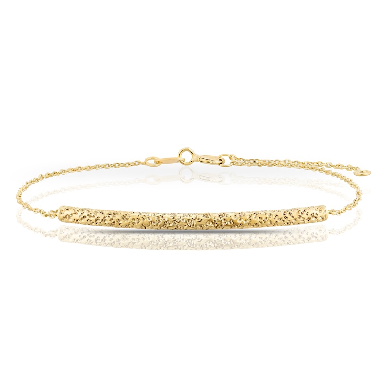 Main Image 1 of 9ct Yellow Gold Sparkle Bracelet