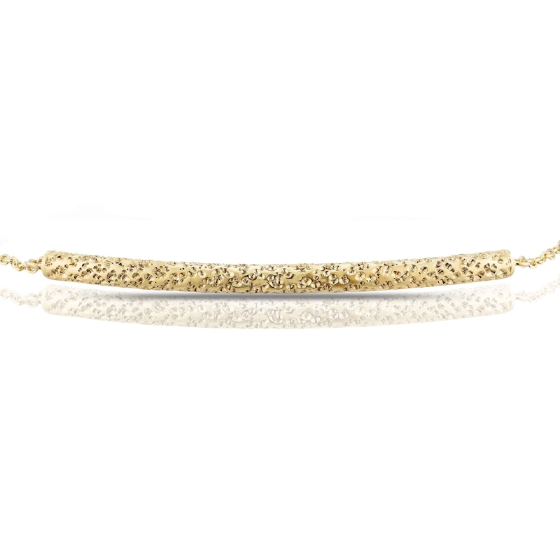 Main Image 2 of 9ct Yellow Gold Sparkle Bracelet